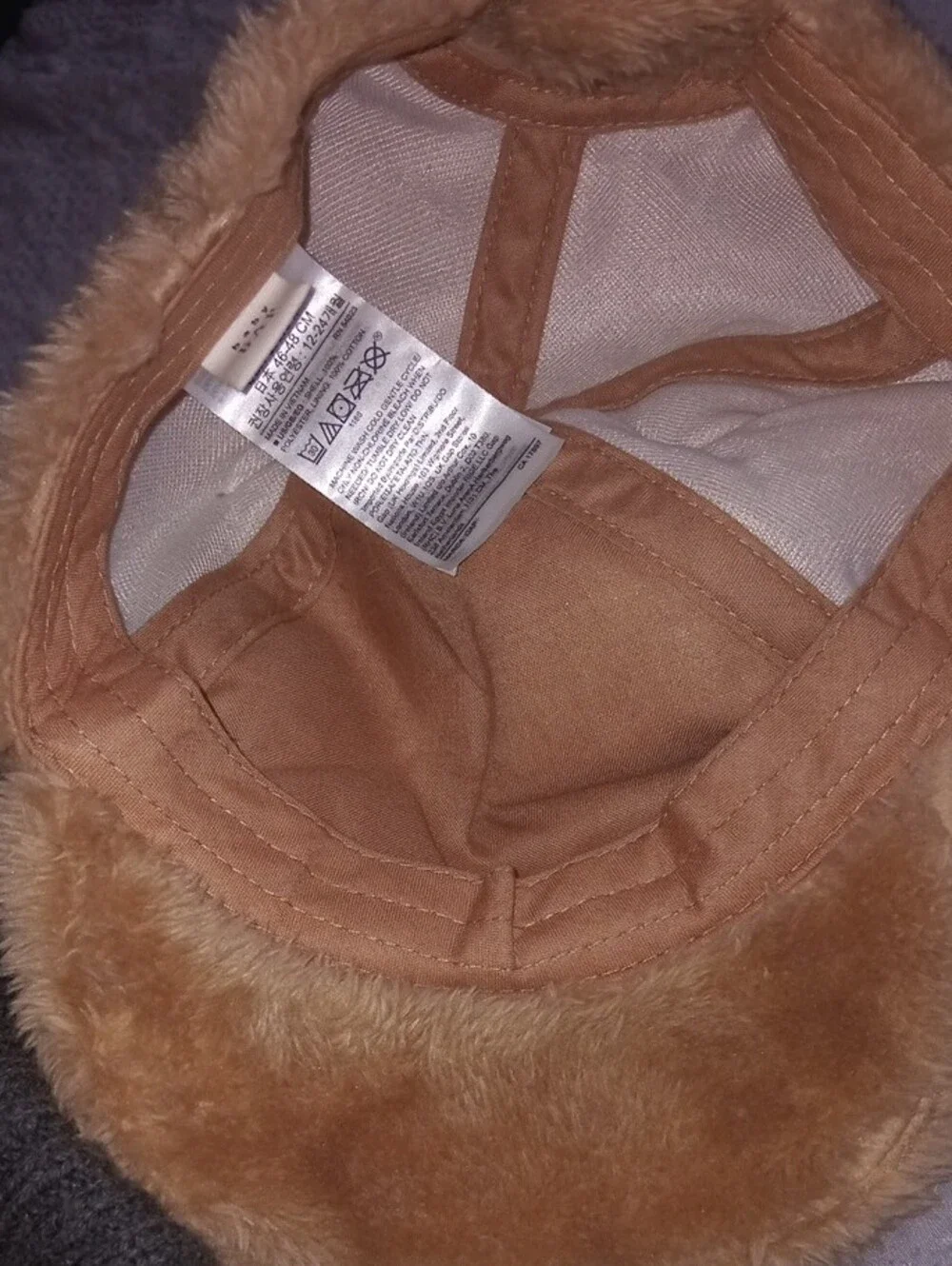 Gap Kids Faux Fur Bear-Ear Hat - Tan 18-24 Months